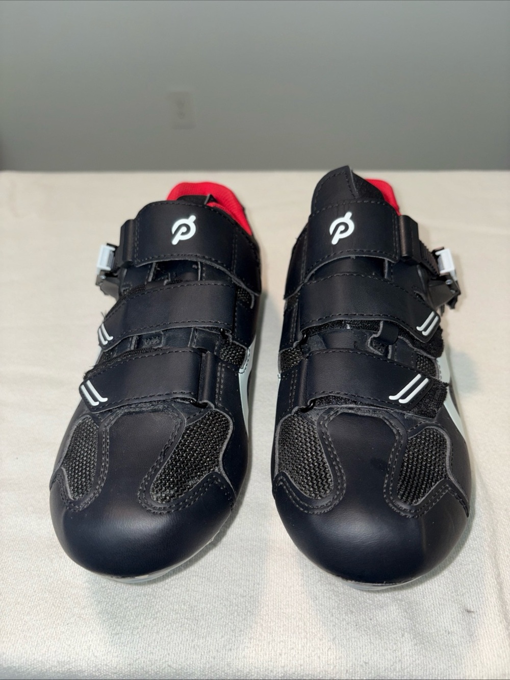 Peloton Cycling Shoes PL-SH-02 Size 41 Unisex Black/Red Indoor Spin Shoes